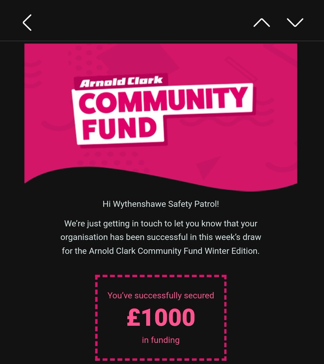 WythenshaweTeam's tweet photo. Many Thanks to #ArnoldClarkCommunityFund. Helping us keep #Wythenshawe a #safeplace2bee🐝 https://t.co/P7mQ667fsK