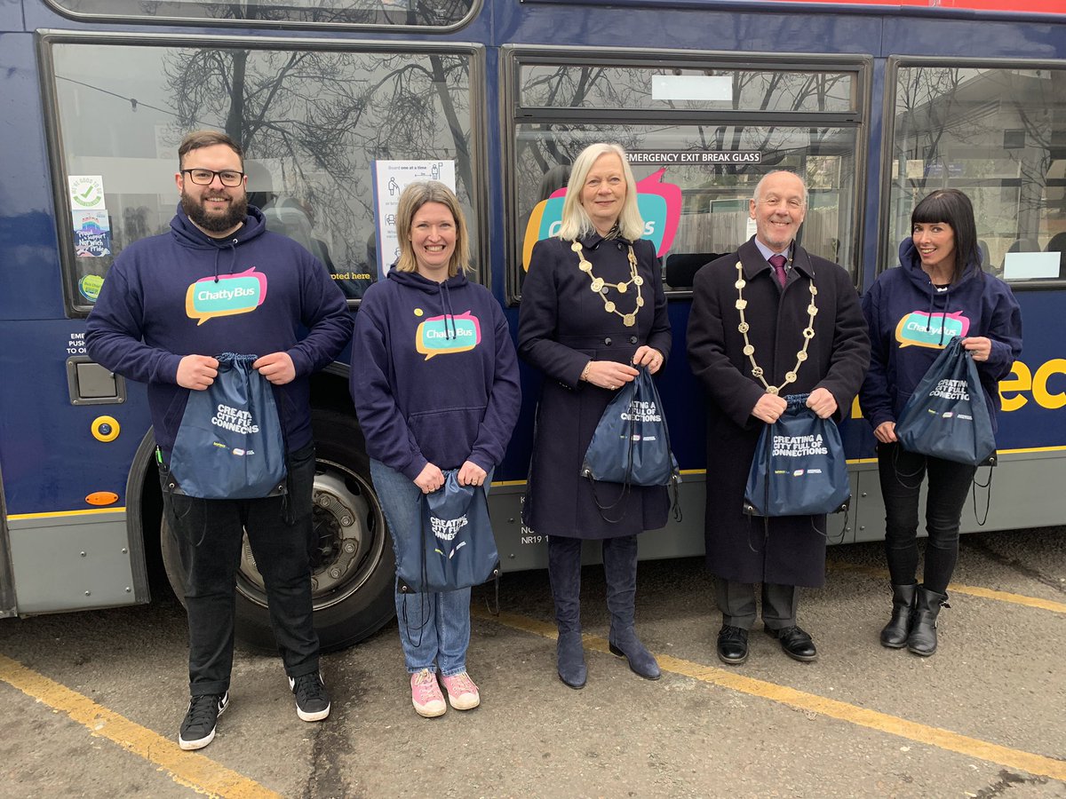 A city full of conversation, proud to be apart of today’s event <a href="/uniofeastanglia/">UEA</a> in partnership with <a href="/konectbuses/">Konectbus</a> and #NorwichTogether. Thank you <a href="/LMNorwich/">Lord Mayor of Norwich</a> for coming along. 
#collaborative 
#Norwich