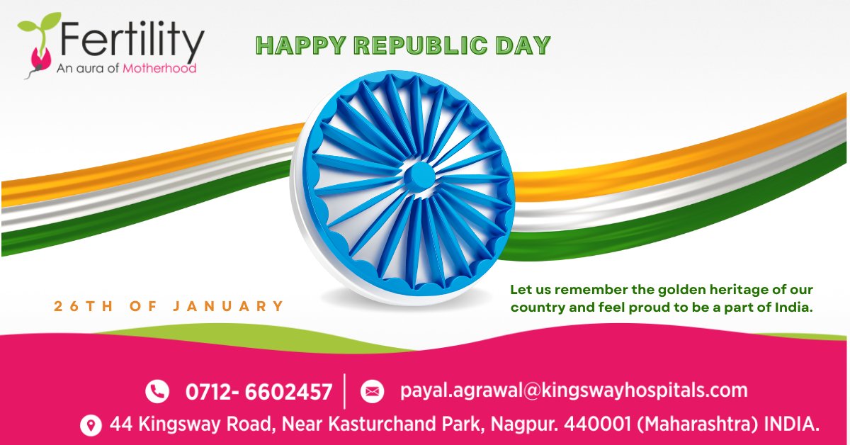 ⭐️𝐇𝐀𝐏𝐏𝐘 𝐑𝐄𝐏𝐔𝐁𝐋𝐈𝐂 𝐃𝐀𝐘 𝟐𝟎𝟐𝟐⭐️

On this Occasion of Republic Day 2022 let us strive to make it even better. 
Fertility Care wishes you all a Happy Republic Day!

Website:drpayalagrawal.com 

#happyrepublicday2022 #drpayalagrawal #fertilitycare