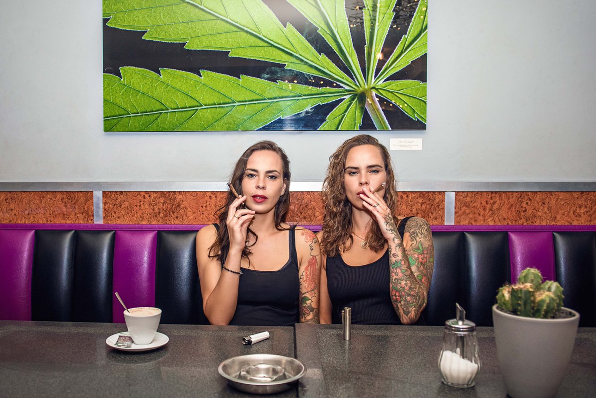 On the occasion of our exhibition #WeareMaryJane. #WomenOfCannabis in 2018-19 we collaborated with the photographer #MariaCavali. Her series of portraits of female cannabis smokers in their favourite coffee shop paid tribute to the diversity of Amsterdam's cannabis culture.