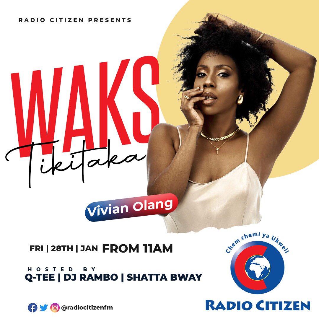 Tuseme Furaha Jamani…! The excitement…. 🍾!!!! 
Tune in na tu Vibe…, ama vipi..?
