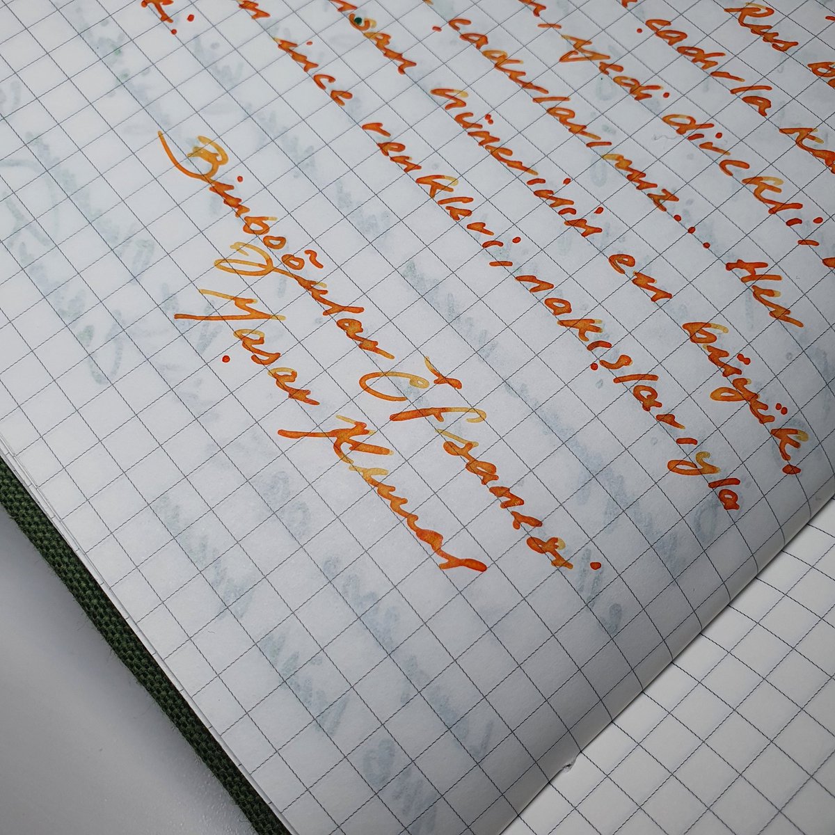 • Pelikan M1000 F • Cleoskribent Orange mürekkep • Tomoe River kağıt