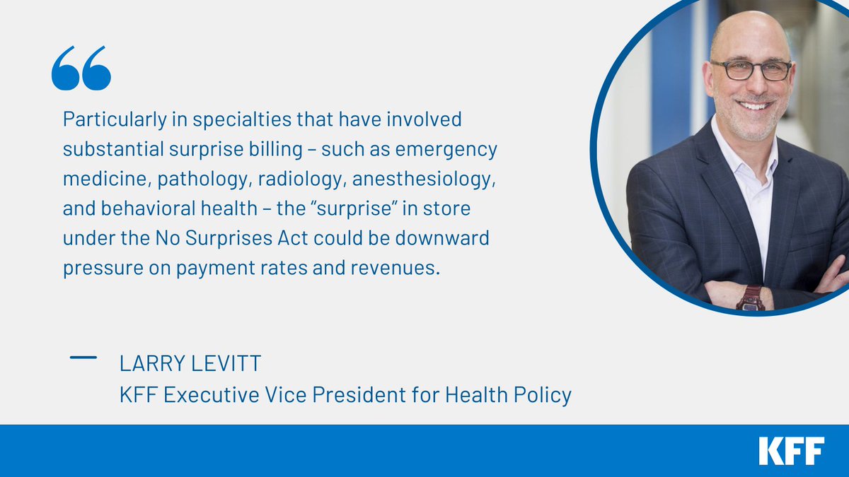 In <a href="/JAMAHealthForum/">JAMA Health Forum</a>, <a href="/larry_levitt/">Larry Levitt</a> examines how the #NoSurprisesAct that prohibits unexpected out-of-network charges for patients could lead to lower payment rates and revenues for some doctors and other care providers: jamanetwork.com/journals/jama-…