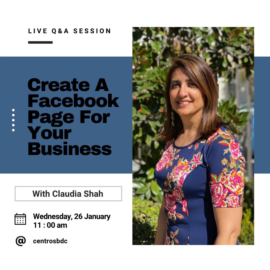 Do you want to create your Facebook page for your business?  It doesn't matter if you already created your page, we are sure you will learn something new. 

eventbrite.com/e/create-a-fac…

#smallbusiness #smallbusinessowner #smallbusinesses #smallbusinessowners #smallbusinessmarketing