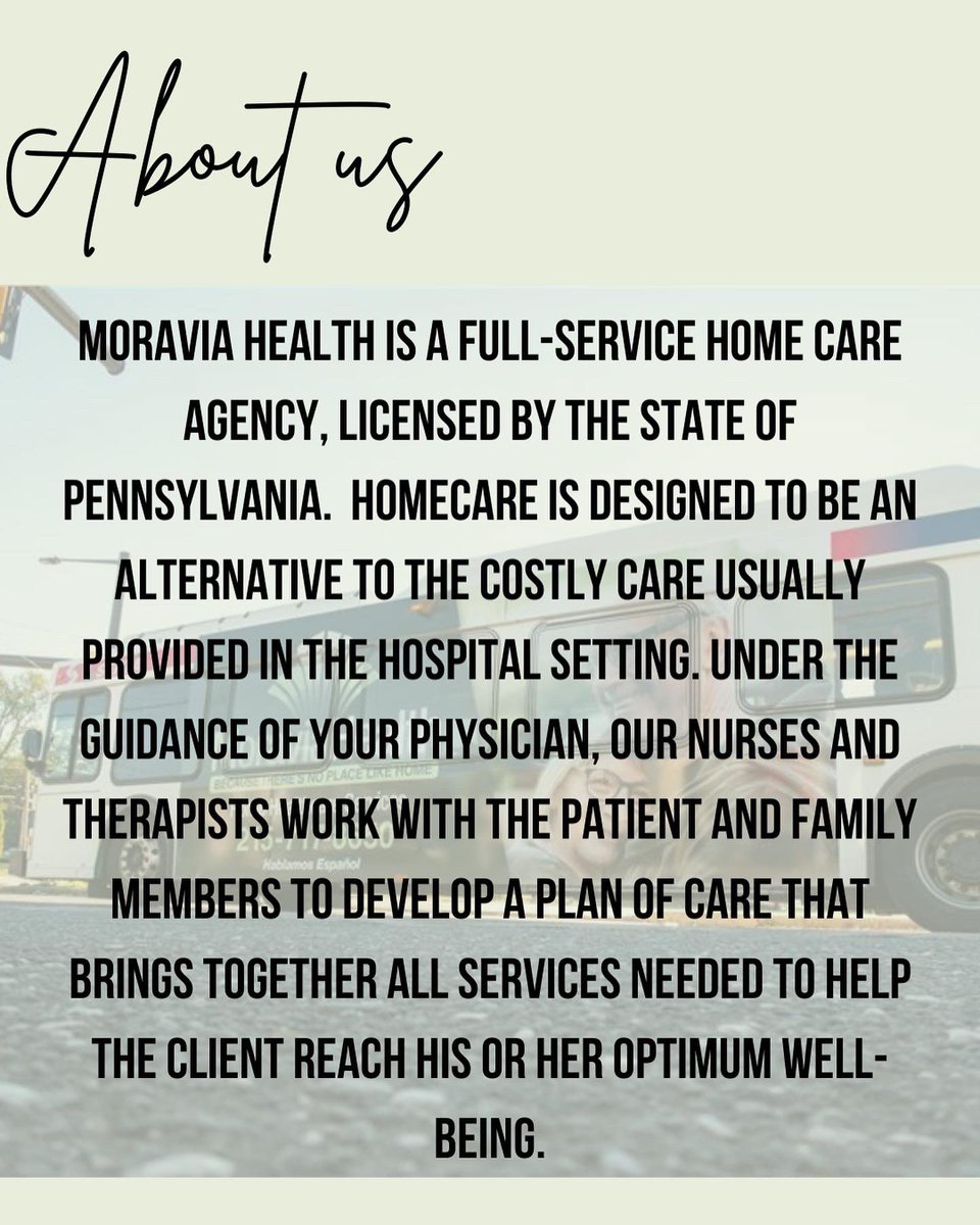MoraviaHealth's tweet photo. With over 800 home health care agencies in the state of Pennsylvania, Moravia Health ensures that we provide quality care to those in need of assistance. 

#moraviahealth #Philadelphia #Lancaster #Pittsburgh #readingpa #erie #scranton #chester #Harrisburg #wilkesbarre #allentown https://t.co/o8ryQjrVAU