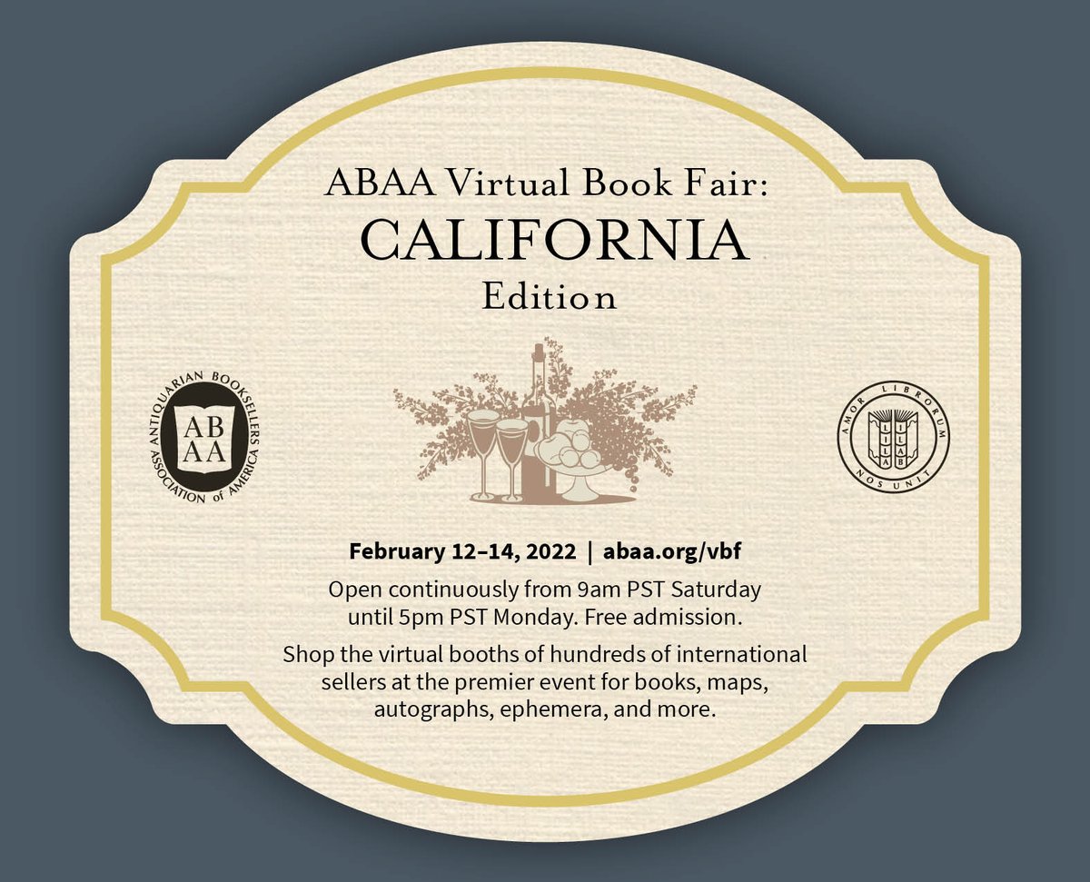 ABAA California Book Fair tweet media