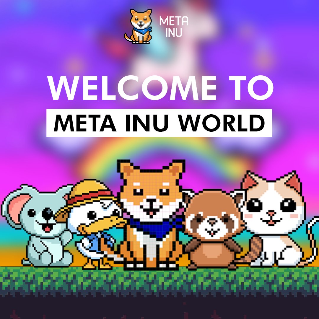 MetaInucoin's tweet photo. Hi! Welcome to the Meta Inu World! Follow us 🐸🦊🐰 https://t.co/vBv6kOb0is