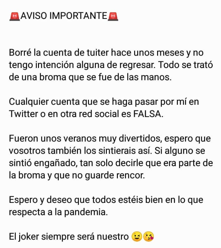 InfoRMAcf's tweet photo. Repito otra vez antes de dejar esta cuenta en el olvido. 
Uso esta cuenta porque alguna vez he visto que se han intentado hacer pasar por mí.

Un saludo a todos. https://t.co/hzFMb0w3qx