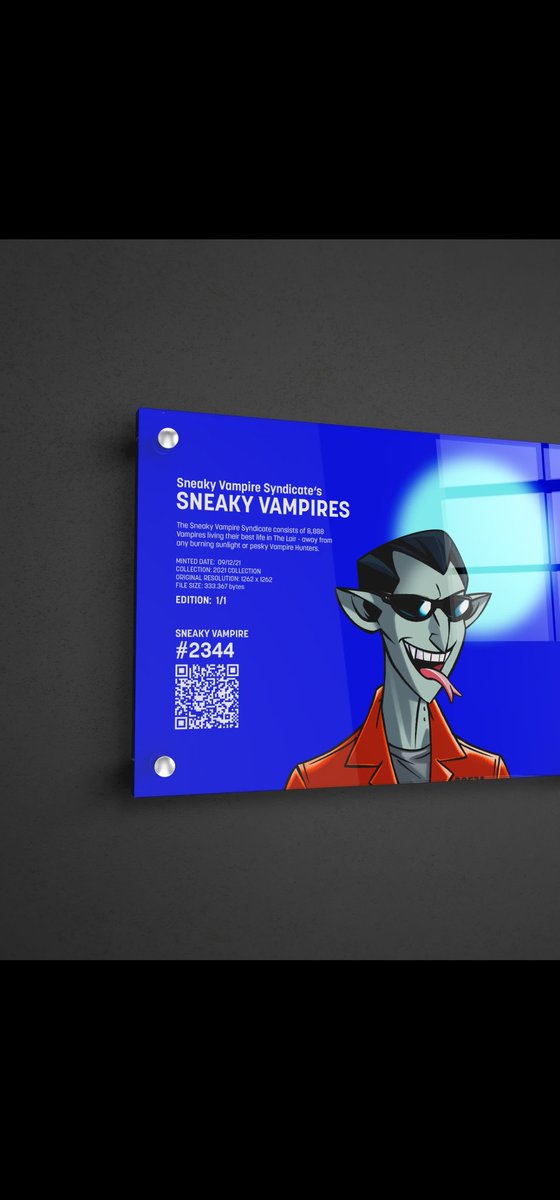 Awesome job by <a href="/triix_design/">Triix.smol</a> at creating this 🔥 piece of Art of my   <a href="/SVSNFT/">Sneaky Vampire Syndicate</a> NFT! #SVS