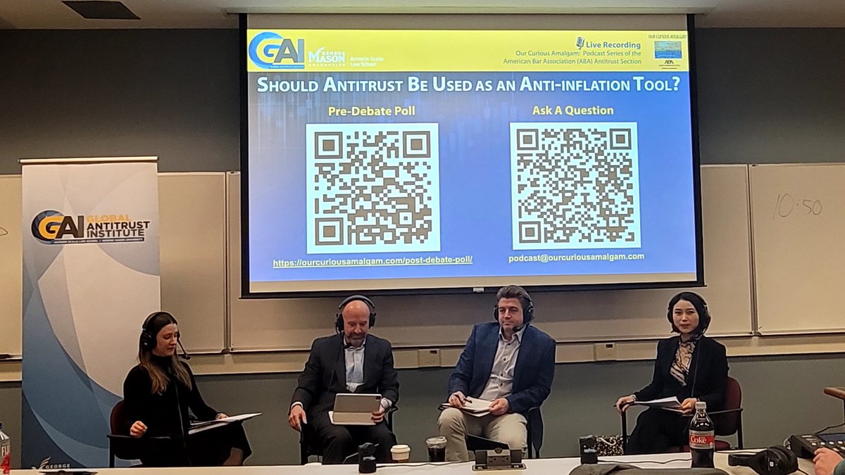 #liverecording #ourcuriousamalgam <a href="/abaantitrust/">ABA Antitrust Law Section</a>  

debate between @ProfWrightGMU and <a href="/HalSinger/">Hal Singer</a> at <a href="/georgemasonlaw/">Scalia Law School</a> 

moderators <a href="/AnoraWang/">Anora Wang</a> and <a href="/janaiseidl/">Jana Seidl</a>