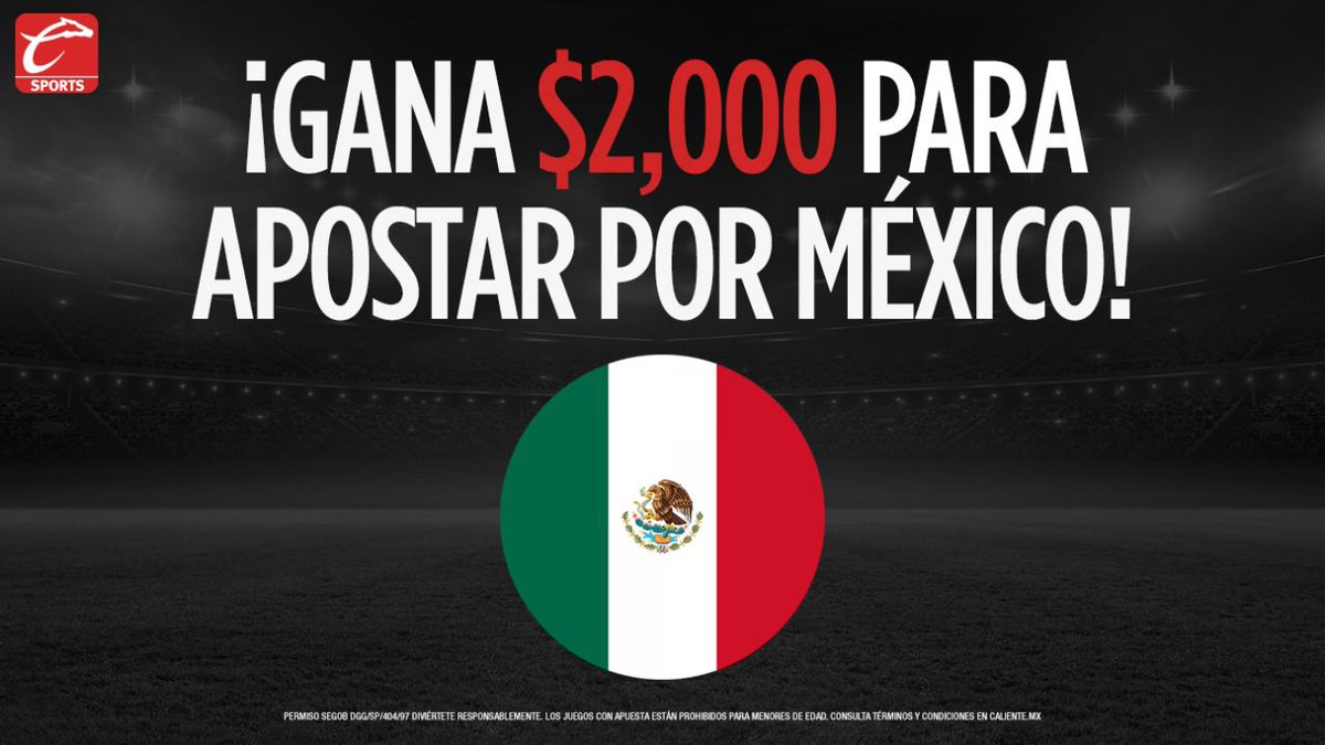 🚨¡Se armó el GIVEAWAY! 🚨

🤑 GANA 3 APUESTAS GRATIS DE $2,000 PESOS 🤑 y #ApuestaPorMéxico 🇲🇽⚽
Para participar, haz lo siguiente 👇🏽
1⃣ Sigue a <a href="/calientesports/">Caliente Sports</a> 📲
2⃣ Dale 🔁 y ❤️
3⃣ Contesta este tuit con la apuesta que meterías y el hashtag #MásAcciónMásDiversión 🔥
¡VAAAN! 😏