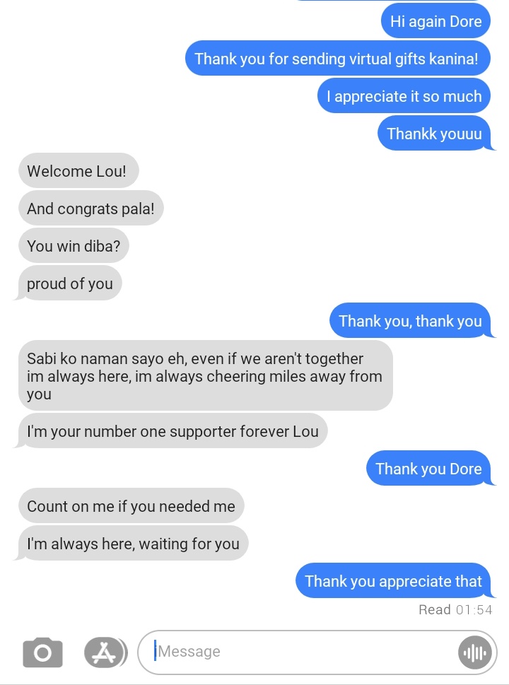 ONE TWEET AU

#Loudre

"SUPPORT" 

PURELY IMAGINATIONS 💓

confuse din ako sa usapan nila HAHAHA lol good night.