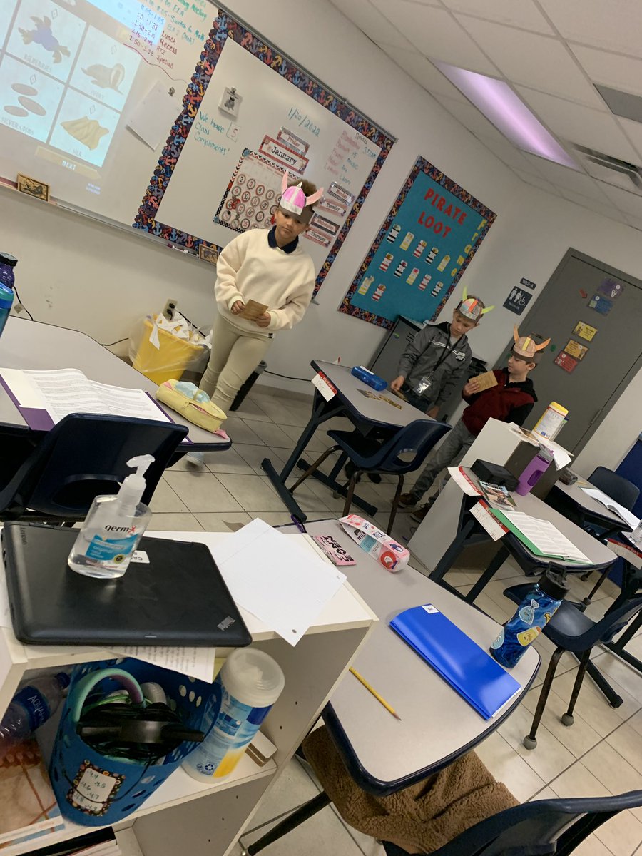 JwebsTeach18's tweet photo. Our Viking Journey is well underway, we have discovered Vinland, visited Greenland, and now we’re off to Iceland! 
#rowrowrow 
#lettheraidsbegin #TCEVIKINGS
@TCEpirates @simpsoneduc @d_watson26 https://t.co/IJxDhYAlJK