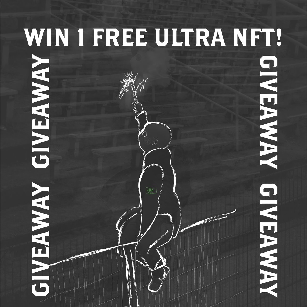 💥 ULTRAS NFT GIVEAWAY! 💥
Win an Ultras NFT! Conditions: 
1️⃣ Follow our page 
2️⃣ Like this tweet
3️⃣ Tag 3 friends 
4️⃣ Retweet
Winner will be announced on 29/01 at 19:00 ETC