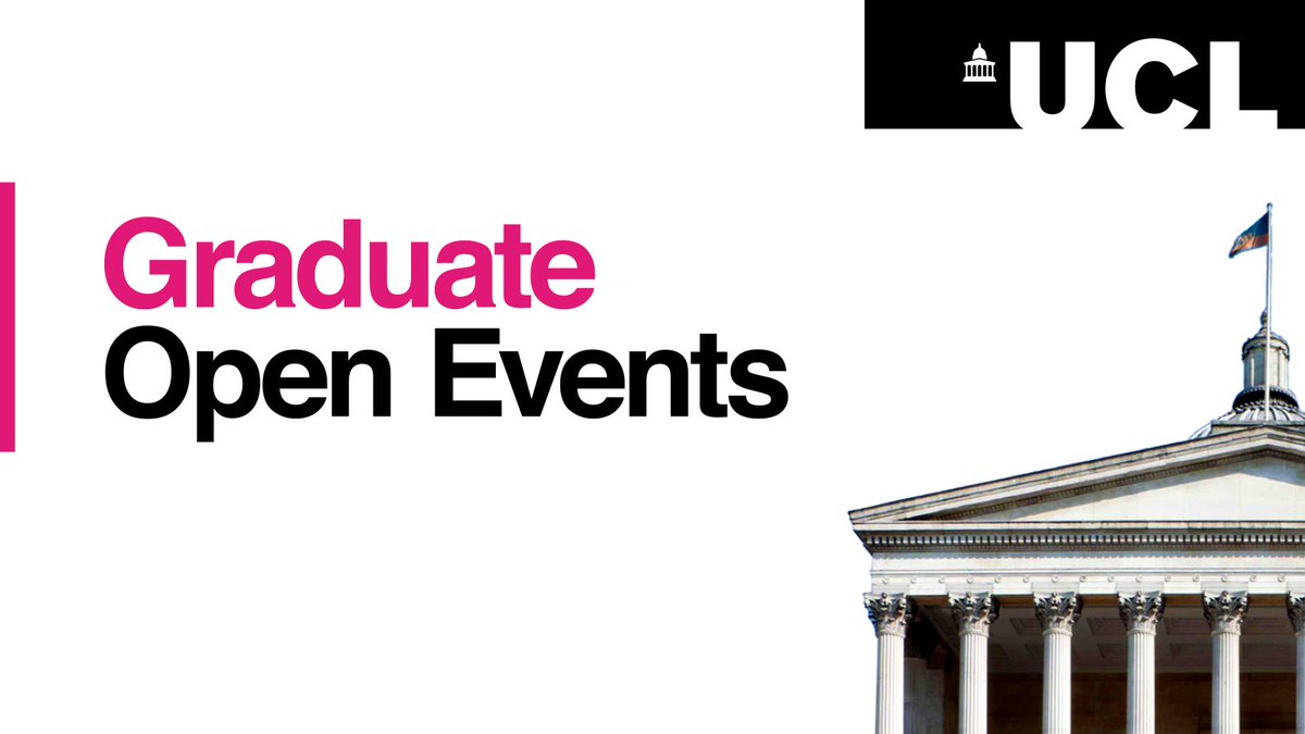 ucl's tweet image. 🎓How do you apply for graduate studies at UCL?

📝How could you fund your studies?

Join one of our online Graduate Open Events to find out from our Admissions Team and to ask your questions: bit.ly/GradOpenEvents…

#UCLGraduateOpenEvents