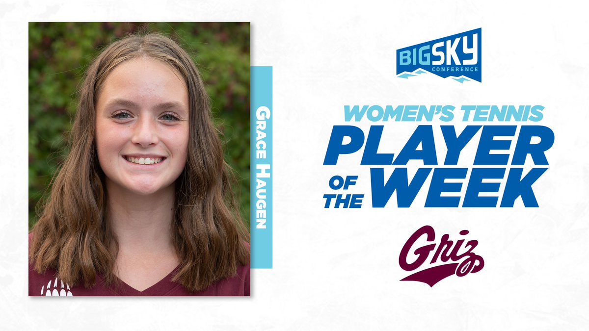 A match-clincher on court one nets Grace Haugen #BigSkyTennis Player of the Week honors! 👏 #ExperienceElevated