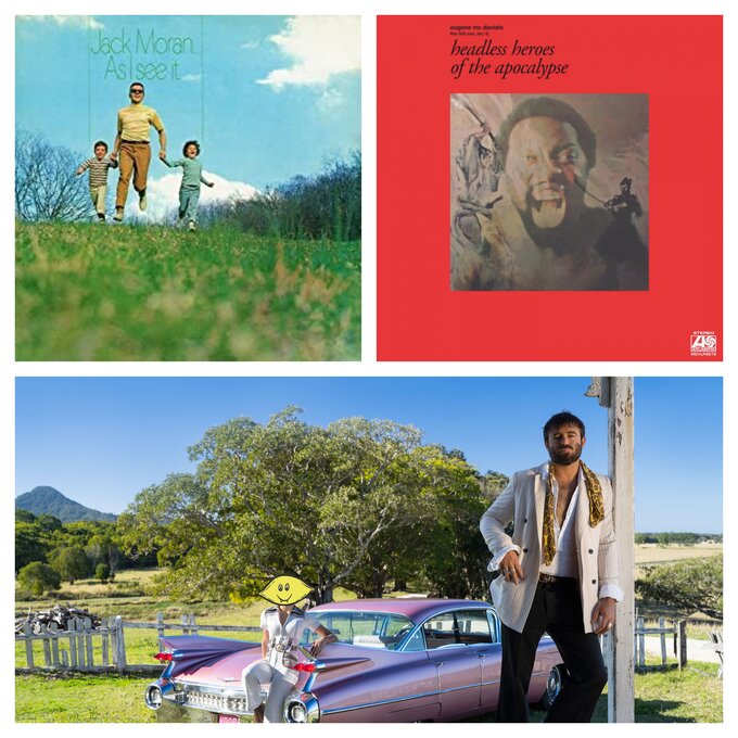 For this week's #TuesdayTriplePlay, Craig offers up a wide variety and spotlights 2 recent re-releases from the early 70’s and then caps things off with a newly released album. Jack Moran Eugene McDaniels @dopelemonmusic #indiepop #soul #country schizophrenicmusic.com/ttp/ep322