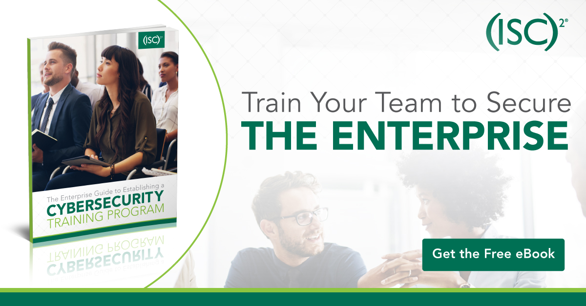 ISC2's tweet photo. Organizations of all sizes today need to build, plan and implement #cybersecurity training to secure the enterprise. Here’s a guide to get you started. 

Download Now: https://t.co/E8FcPbejEF

#ITsecuritytraining https://t.co/g3UGUw9eSh