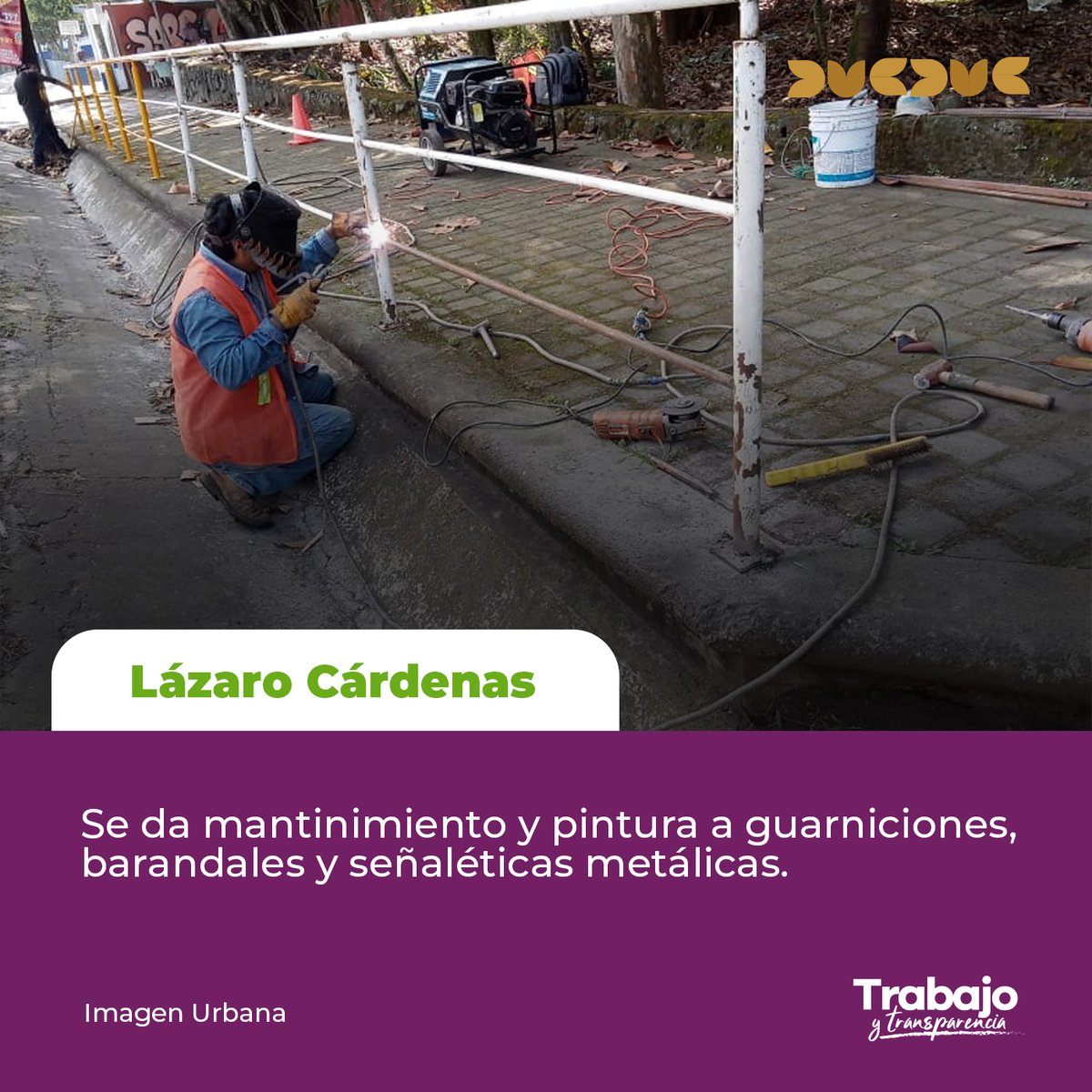 DMAS_Xalapa's tweet photo. Con #TrabajoYTransparencia rehabilitamos los espacios urbanos; además de arbolado y jardinería, mejoramos la imagen urbana de #Xalapa con trabajos de pintura, reparación y mantenimiento de infraestructura. https://t.co/DU3b4gaH1r