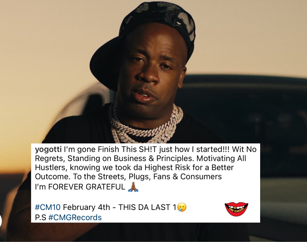 SAY CHEESE! 👄🧀 on X: "Yo Gotti seemingly announces his retirement  following the release of his new album, "CM10." https://t.co/k8f9j204qZ" / X