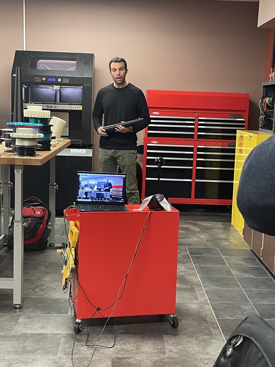 Tech Tuesday’s with @IN3Indiana featuring Zach Lichaa, president of Taulman3D. 
#additivemanufacturing #cyberphysicalsystems #3dprinting