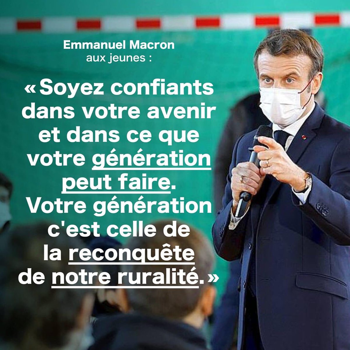 Notre génération est celle de la reconquête de notre #ruralité #jeunesse #ensemblecitoyens #Macron2022 #économieverte #responsabilité