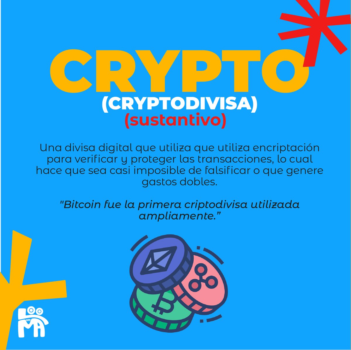 loomagroup's tweet photo. ¿Qué es Cryptodivisa?

Sigue a @loomagroup para más educación sobre NFTs💡

#nftespañol #nftenespañol #nft #nftcommunity #nfts #nftcollectibles #nftnews https://t.co/mR71Oc8UuO