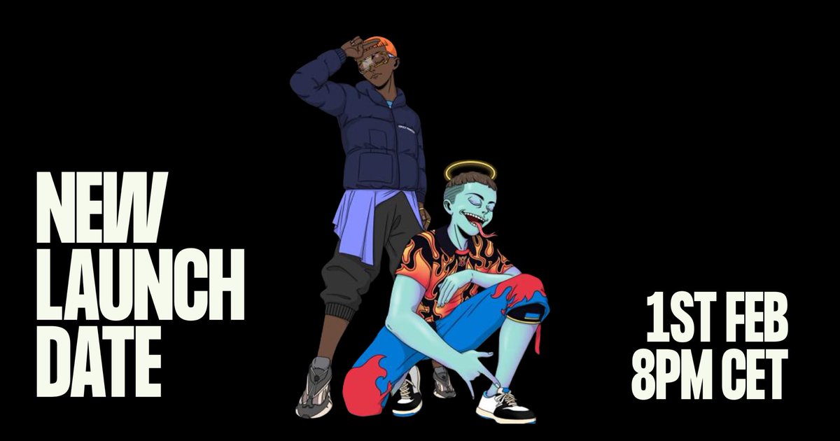 dailypaper's tweet image. New launch date - 1st Feb.

All whitelist entries have now been contacted - discover more on the Discord:
discord.com/channels/83377…