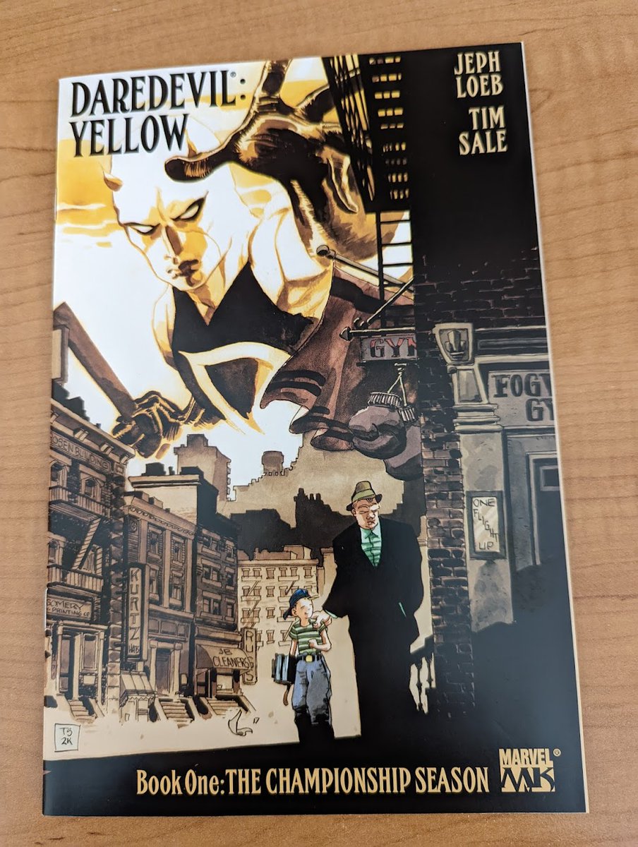 WolbertJames's tweet photo. JIMMY'S REVIEW: #Daredevil Yellow. Issue 1. #Jeph Loeb writes. #TimSale draws. First issue of the origin story of #MattMurdock . #FoggyNelson. #JackMurdock , (Matt's Dad.). The fight that ended in tragedy but made a man a hero.!! https://t.co/HruogDLghm