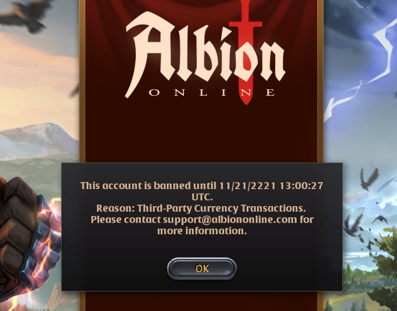 Unfair Ban : r/albiononline