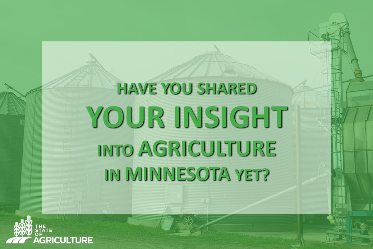 Is your business involved with the food or ag industry in Minnesota? Please take this survey: bit.ly/StateOfAg