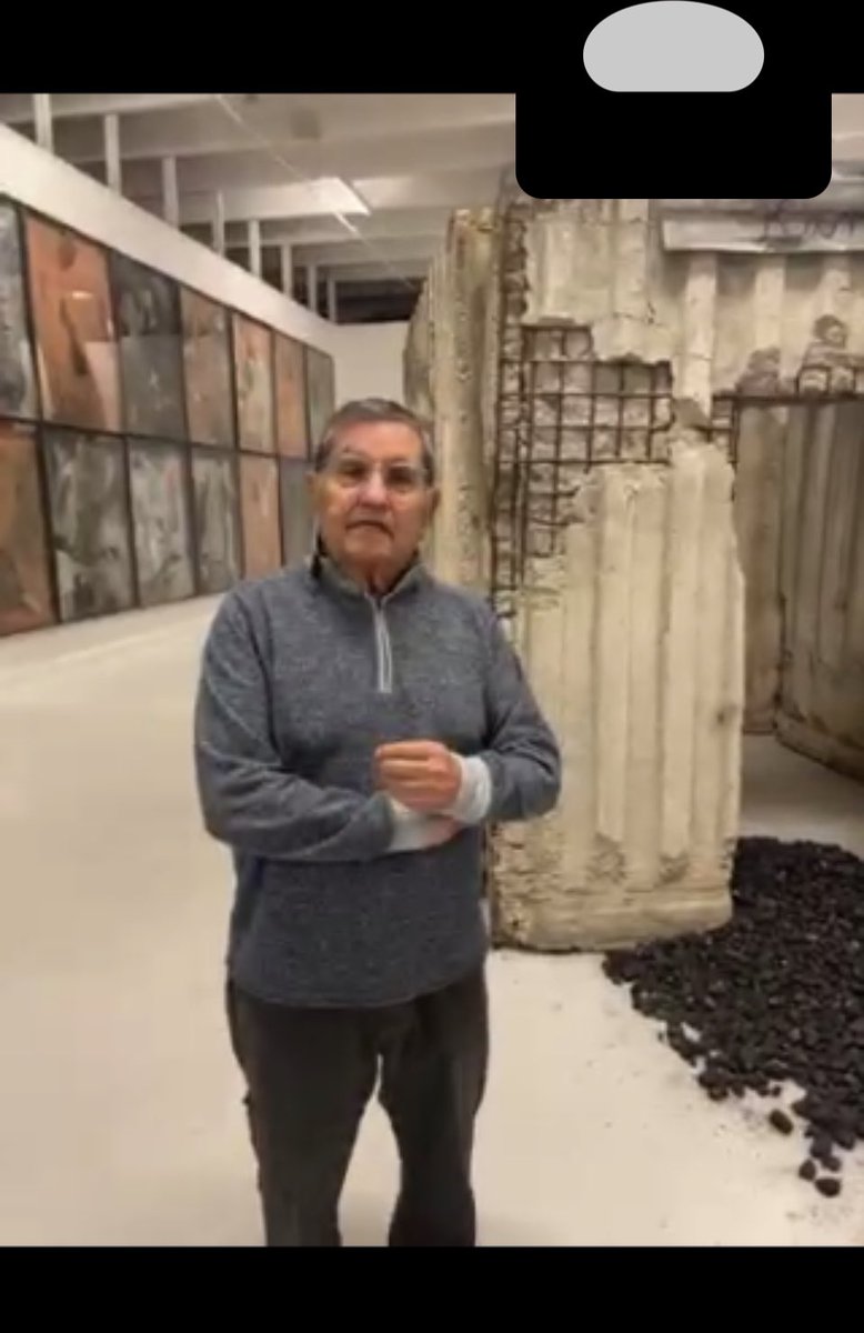 aservais1's tweet photo. Thank you #artmunity &amp; @evafruiz for opening up at a distance the wonderful Margulies collection. I never have enough of listening to his dry humor and wise comments. https://t.co/2rNOfSIvEO