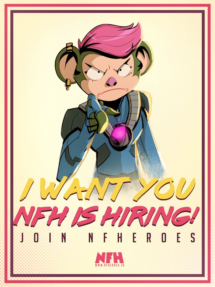 frontierverse's tweet photo. NFH is hiring an experienced and creative Front-end Designer. 
Must have:
✅ Strong visual and brand identity design experience
✅ Figma / Adobe Creative Cloud 
✅ UI/UX experience 
✅ Ability to code in HTML/CSS/React (Bonus) 

Send your portfolio to info@nfheroes.io 📧 https://t.co/K8YLbxLumv