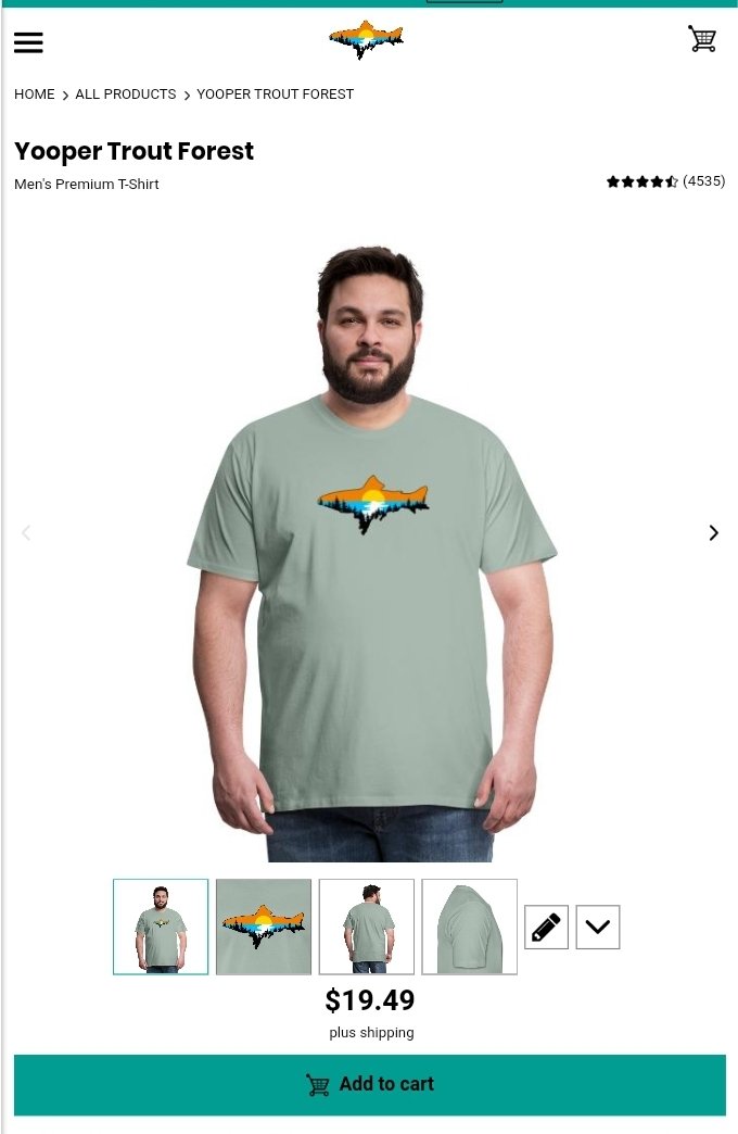 EhFishAl1's tweet image. Love the U.P! Love it with your body!

Take 15% off all orders now until the 27th!! Only at our @SpreadshopHQ shop.
ehfishal.myspreadshop.com
#PureMichigan #UpperPeninsula #Michigan #Wisconsin