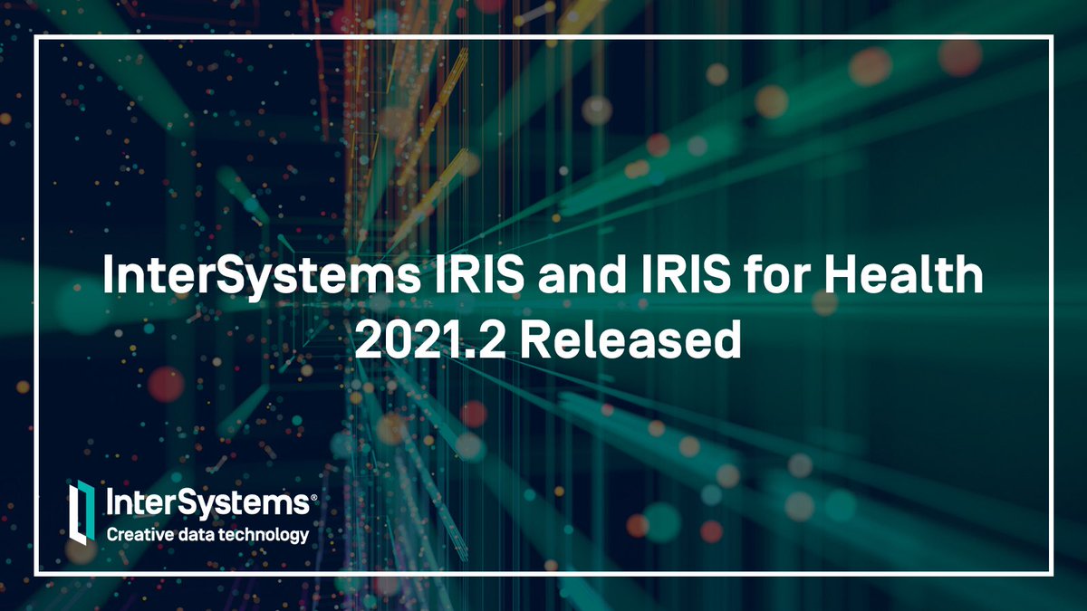 InterSystemsDev's tweet photo. 🔥 HOT NEWS! Generally Available releases are now published for the 2021.2 version of #InterSystemsIRIS and #IRISforHealth: https://t.co/iMNri8XQx1

Embedded Python, #Interoperability Productions in #Python, updates to #VSCode ObjectScript Extension Pack &amp; much more included! https://t.co/DuY9JhjVH3