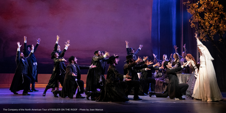 OPerformingArts's tweet photo. To love! To life! To new production photos from @FiddlerBroadway, coming to the Orpheum Theater two weeks from today on February 8-13.  https://t.co/9skIAbmaZy #omahabroadway #FiddlerTour #FiddlerMusical https://t.co/6ZXon9Ap7w