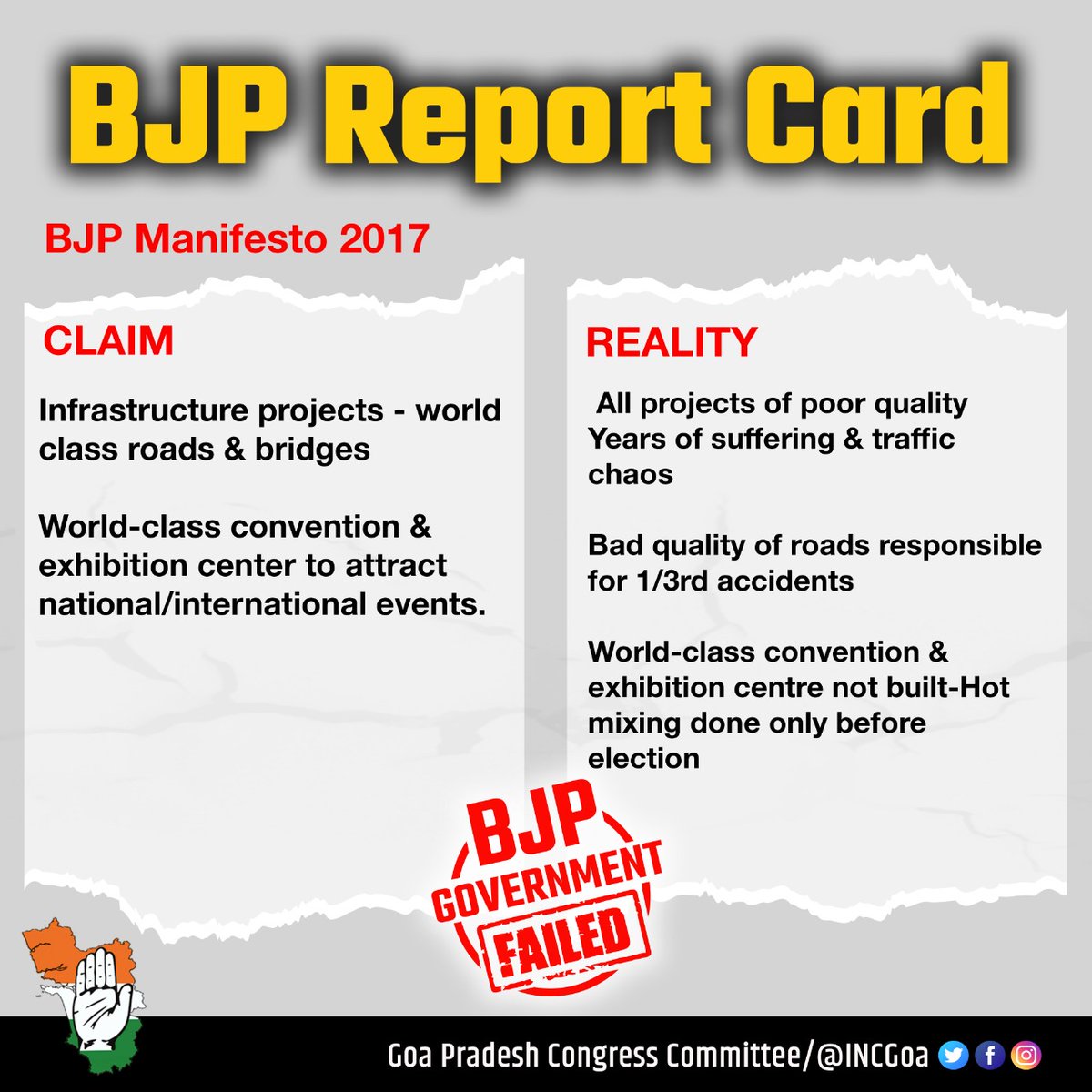 IRFANNKPCC's tweet photo. #BJPFailureReportCard https://t.co/nK5k4VwVPS