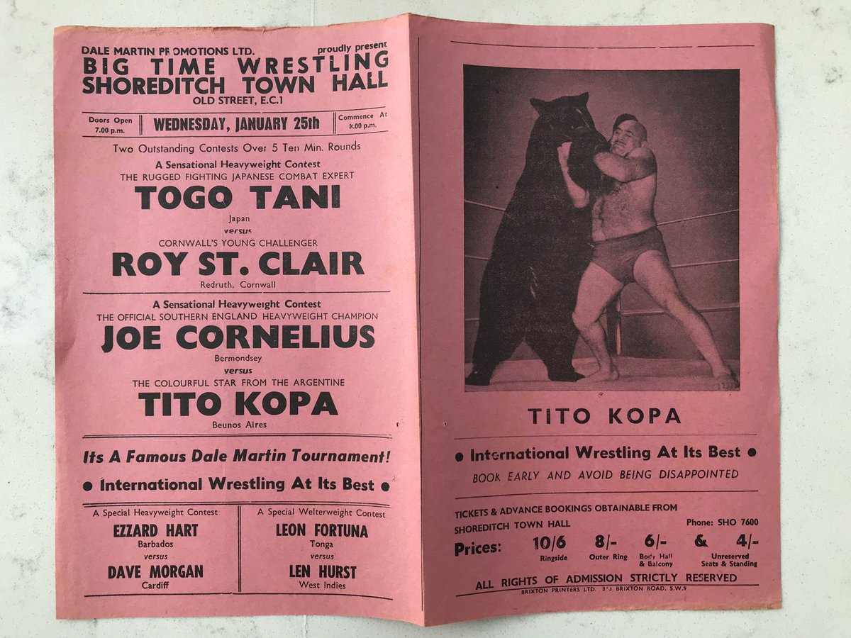 ostpies's tweet photo. British wrestling shows from January 25; 1963 &amp; 1967: https://t.co/tzCuGBd06X
