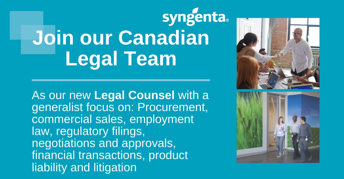 We have an exciting open role for Legal Counsel in Canada.  This role is open to remote working or flexible work location.  We are purpose driven, growing, and offer a great employee experience! To apply: lnkd.in/gR8cq2FZ