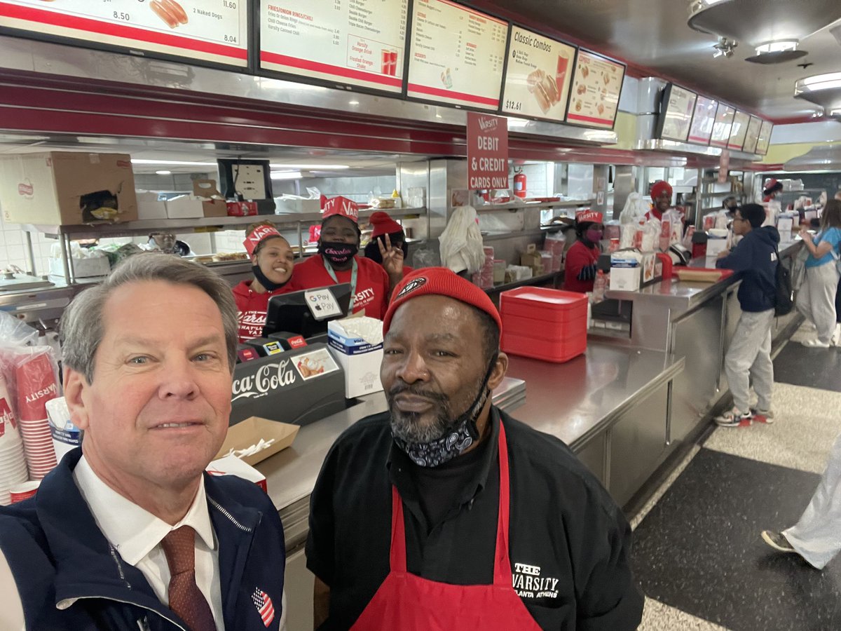 Good to see Fred and his fellow hardworking Georgians at <a href="/TheVarsity1928/">The Varsity</a> today!