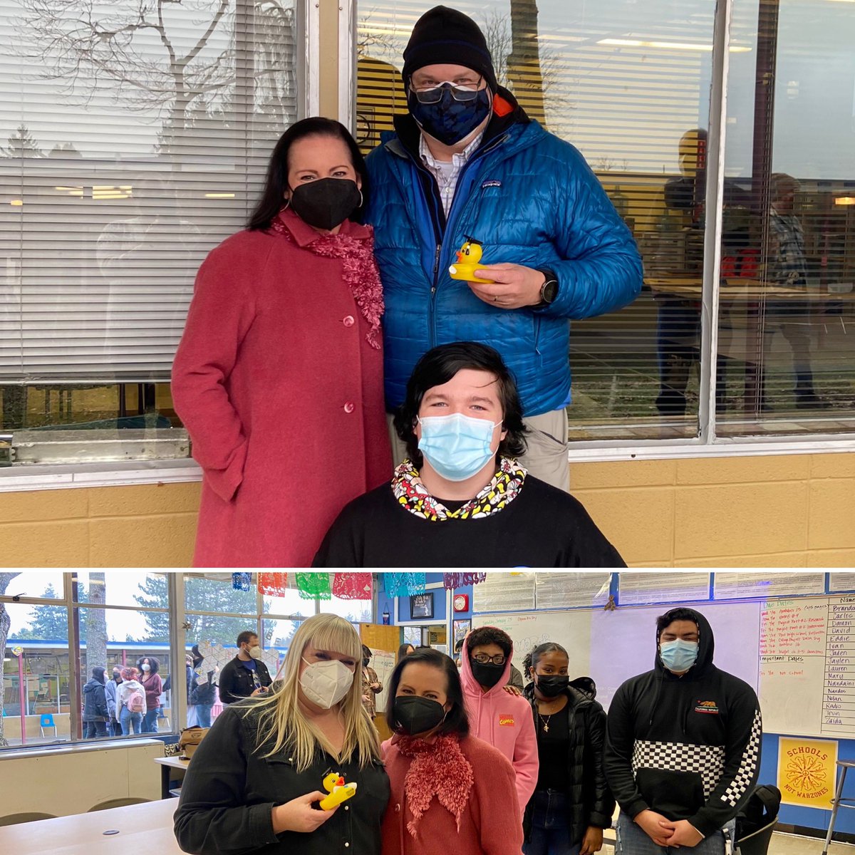 It was a double Ducky Award day for two of our @DreamBigPicture staff. Congratulations to Beverly Pecararo and Dan Dundon who truly go above &amp; beyond to deliver on our #HighlinePromise to know every student by name, strength &amp; need. #TeamHighline <a href="/HighlineSchools/">Highline Schools</a> <a href="/bigpiclearning/">Big Picture Learning</a>
