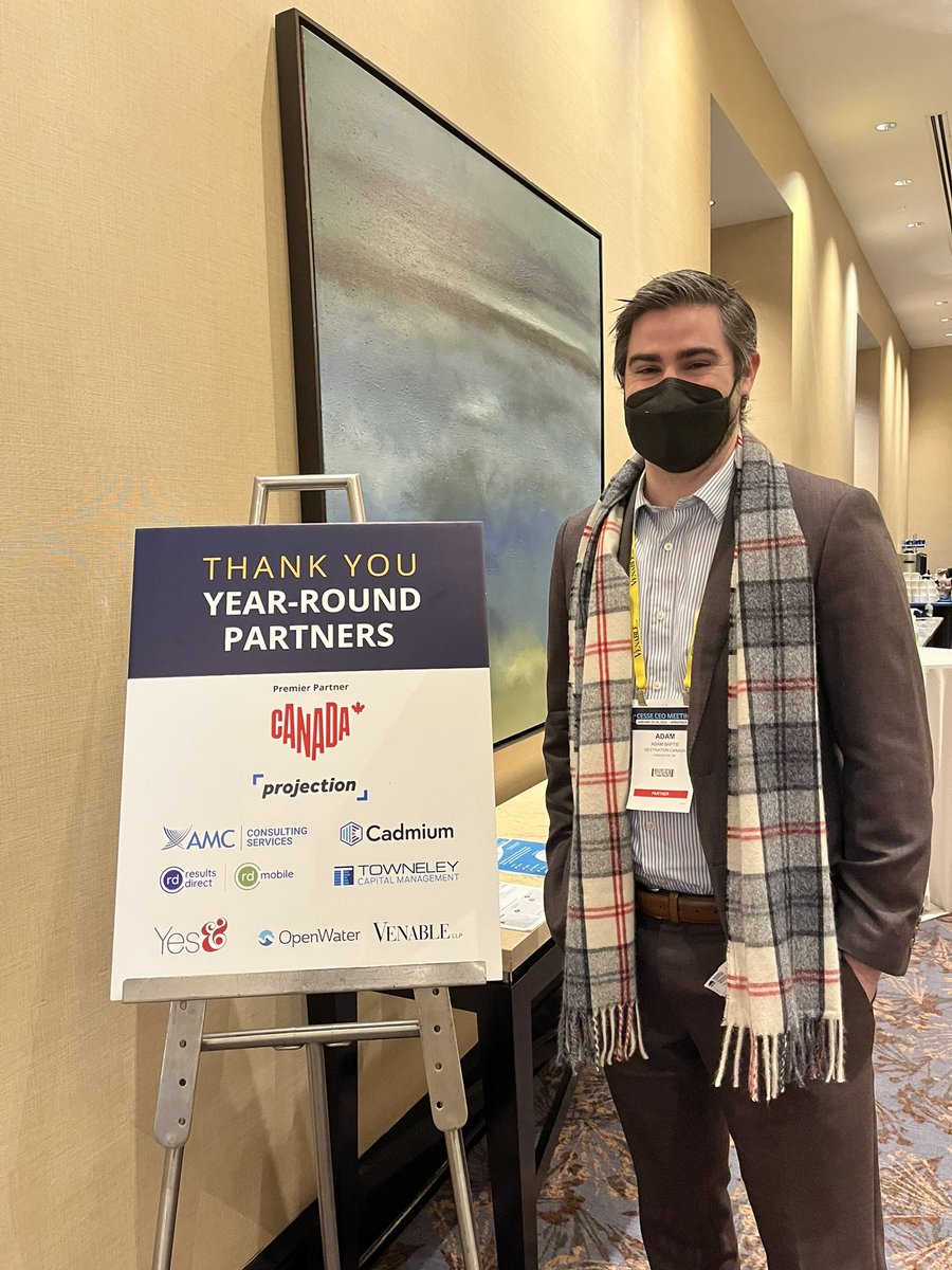 adambaptie's tweet photo. Back in the US talking business events!

My last professional conference (and trip to the US) was Feb 2020 at CESSE CEO. Only makes sense that it’s my first conference back. Great to be safely meeting again and repping 🇨🇦!

2020 ➡️ 2022 https://t.co/Z9iEdVtYXG