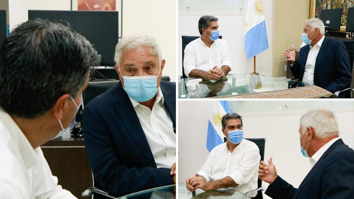 JuanNotaro's tweet photo. Hoy me reuní con @jmcapitanich con quien más tarde recorreremos e inauguraremos las obras del nuevo acceso a Puerto Las Palmas, financiadas por @Fonplata en Chaco. https://t.co/GTL4ylgB11