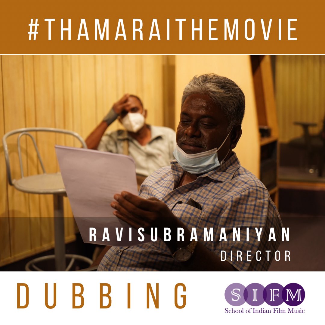 S_I_F_M's tweet photo. Learn while working and work while learning - applying varies recording techniques to recreate a variety of scenarios for the human voice! #thamaraithemovie #audiorecording  #dubbing #filmpost #sifm https://t.co/xu9AJzRM8z