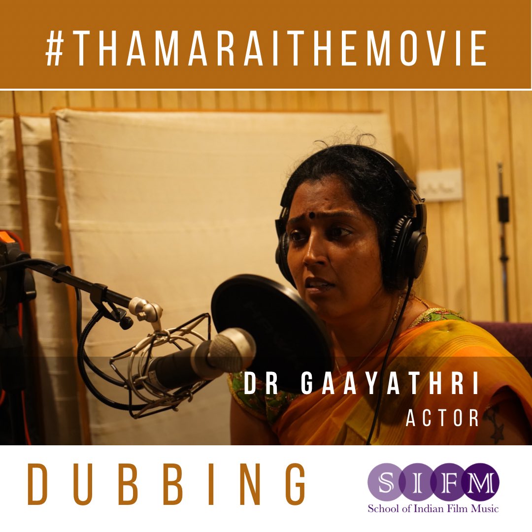S_I_F_M's tweet photo. Learn while working and work while learning - applying varies recording techniques to recreate a variety of scenarios for the human voice! #thamaraithemovie #audiorecording  #dubbing #filmpost #sifm https://t.co/xu9AJzRM8z