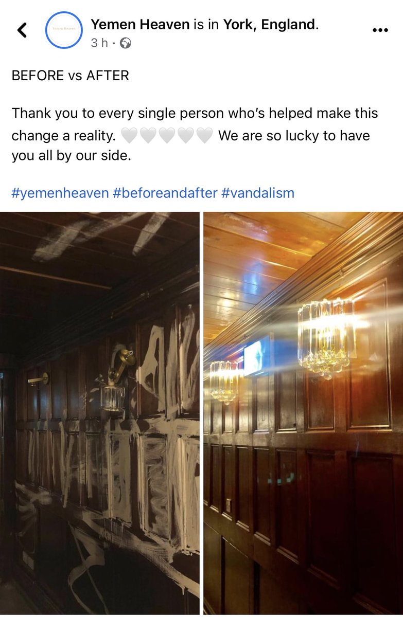 DSkaith's tweet photo. This is the great side of #York, this is what community looks like. Can’t wait for Yemen Heaven to get back open, I’m sure they have a very busy year ahead. https://t.co/pAUQGbJ9LG