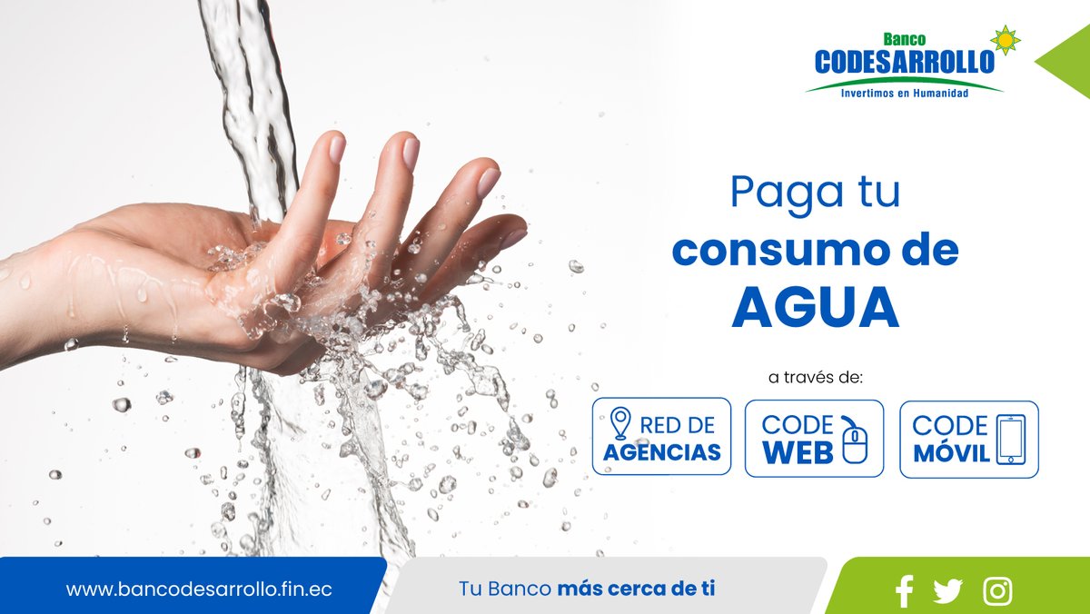BanCodesarrollo's tweet image. 💡 Recuerda que puedes pagar el consumos de TODOS tus servicios públicos y privados en #BancoCodesarrollo a través de:
🔹 Red de agencias: bit.ly/3w3OKqP
🔹 #CodeWeb 
🔹 #CodeMóvil 
👉 App Store: apple.co/3hmILbd
👉 Google Play: bit.ly/3mu3BWe