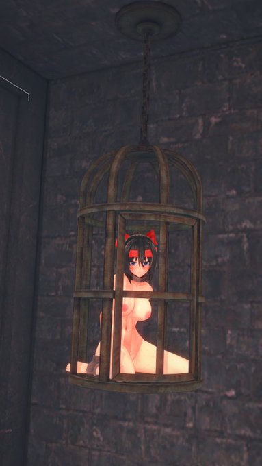 アサギちゃんin鳥かご 