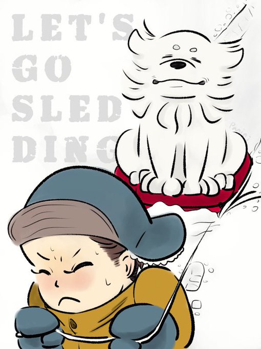 犬ぞりのtwitterイラスト検索結果
