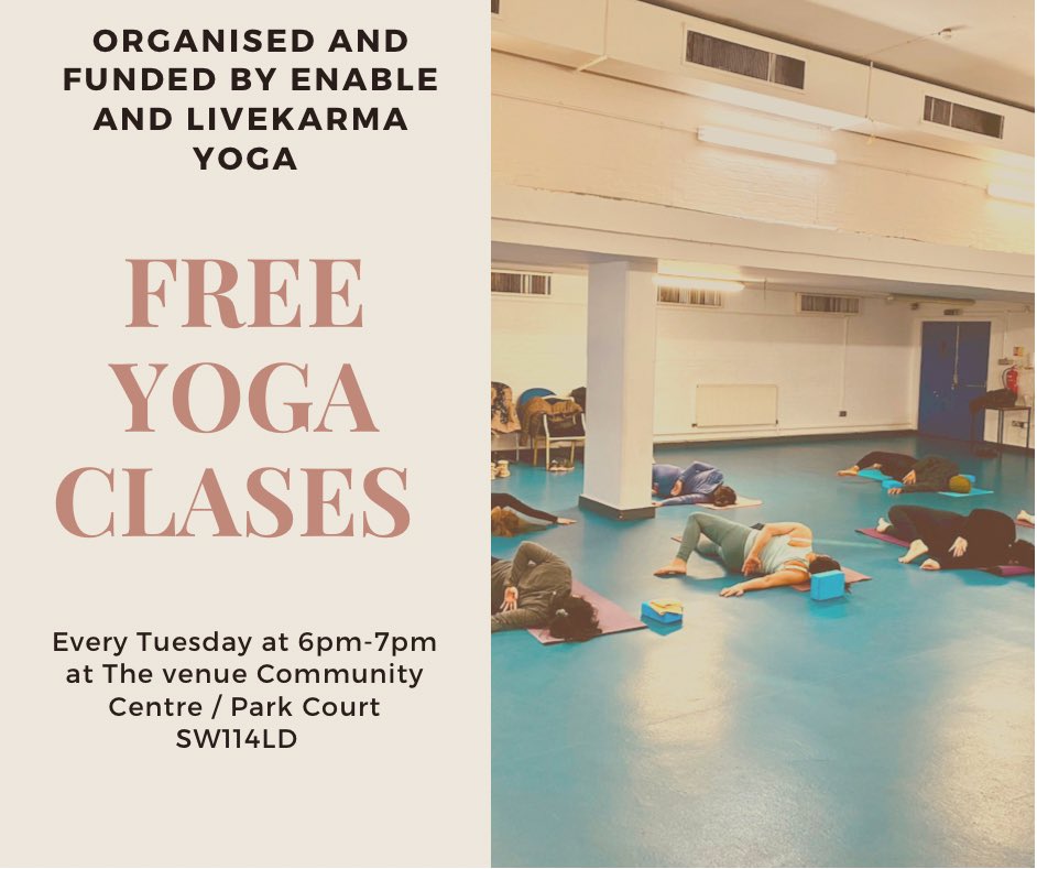 .<a href="/EnableHW/">Enable Health and Wellbeing</a> will be hosting the first of many free weekly female yoga clases at the hall .. please do come ALLONG. It’s FREE.  #TheFoundation #LiveKarmaYoga.